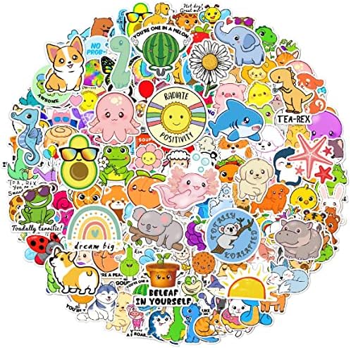 300Pcs Cute Animal Stickers,Vinyl Waterproof Decals for Laptop,Bumper,Skateboard,Water Bottles,Computer,Phone, Cute Animal Stickers for Kids Party (300 pcs)