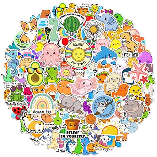 300Pcs Cute Animal Stickers,Vinyl Waterproof Decals For Laptop,Bumper,Skateboard,Water Bottles,Computer,Phone, Cute Animal Stickers For Kids Party (300 Pcs) #TOP22