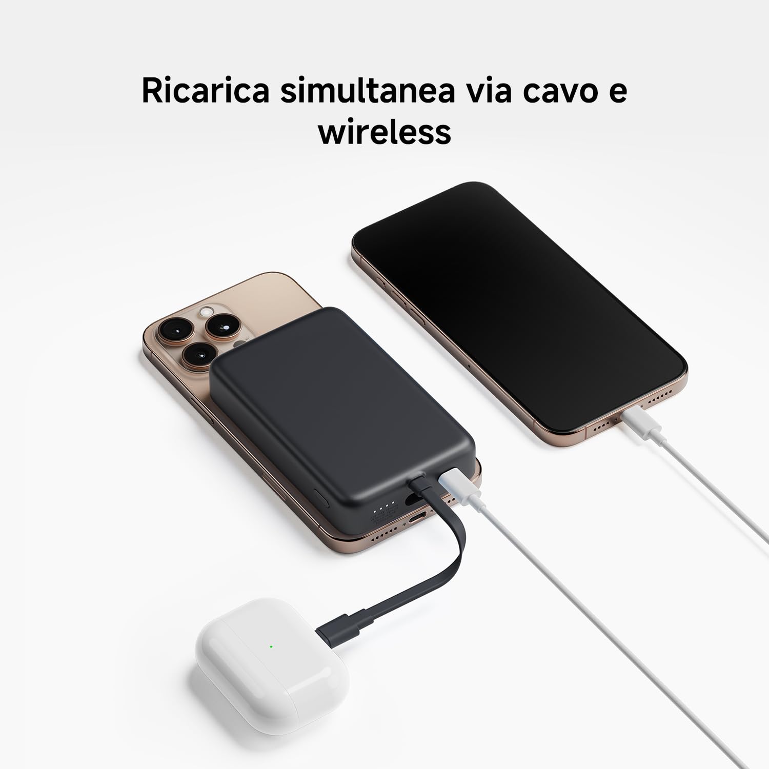 Xiaomi 33W Magnetic Power Bank 10000mAh, ricarica ultraveloce, grande capacità, ricarica wireless istantanea, ricarica iPhone 16 Pro 2 volte, forte magnetismo 13N, Magsafe iPhone 16 15 14 13 12