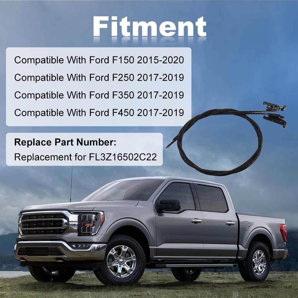 JDMON Sunroof Glass Cable Compatible with Ford F150 2015 2016 2017 2018 2019 2020 Ford F250 F350 F450 2017 2018 2019 Replace FL3Z16502C22
