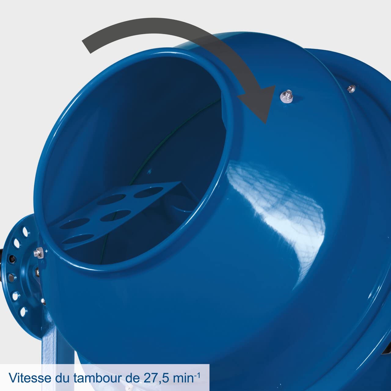 Scheppach Bétonnière MIX65 550 W 230 V 65L 27,5 tour/min