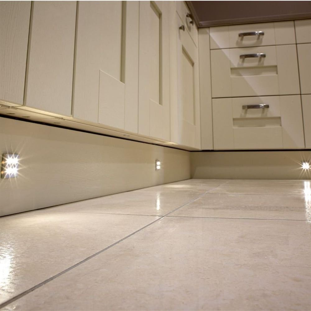SENSIO SQUARE KITCHEN LED PLINTH LIGHT KIT 38MM [WARM WHITE] (10)