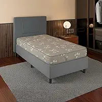 Colchão Espuma D33 Solteiro Quarto Cama 188X88X12- BT (Bege)