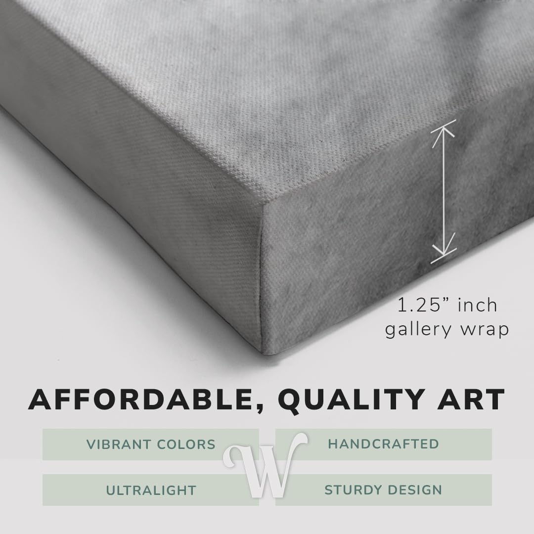 Kunstdruck auf Leinwand, Wandbilder, 50,8 x 76,2 cm, Weiß