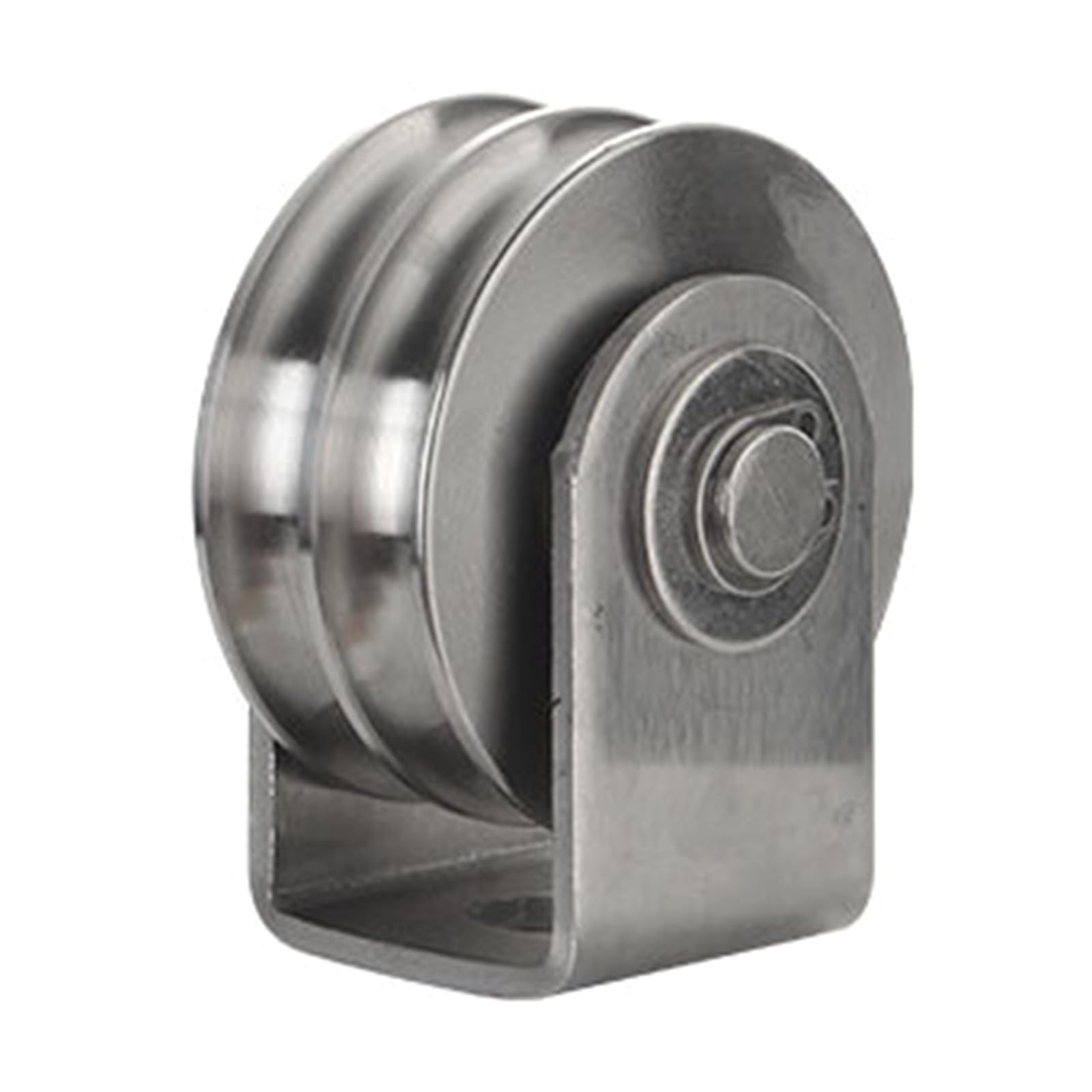 Premium Double Grooves Pulley Block Stainless Steel 200Kg Bearing Ideal for Marine Use Grooves Wheel