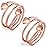 Feraco 2 Pcs Copper Magnetic Rings for Women,99.99% Pure Copper Thumb Magnetic Ring,Adjustable Fingers Ring with Gift Box,Valentine\'s Day Gifts for Women(Rose Gold)