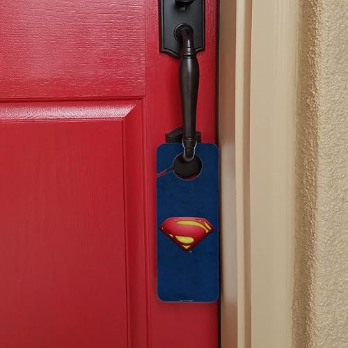 Vista 4 de The Flash Supergirl Logo Plastic Door Knob Hanger Sign - Imagen
