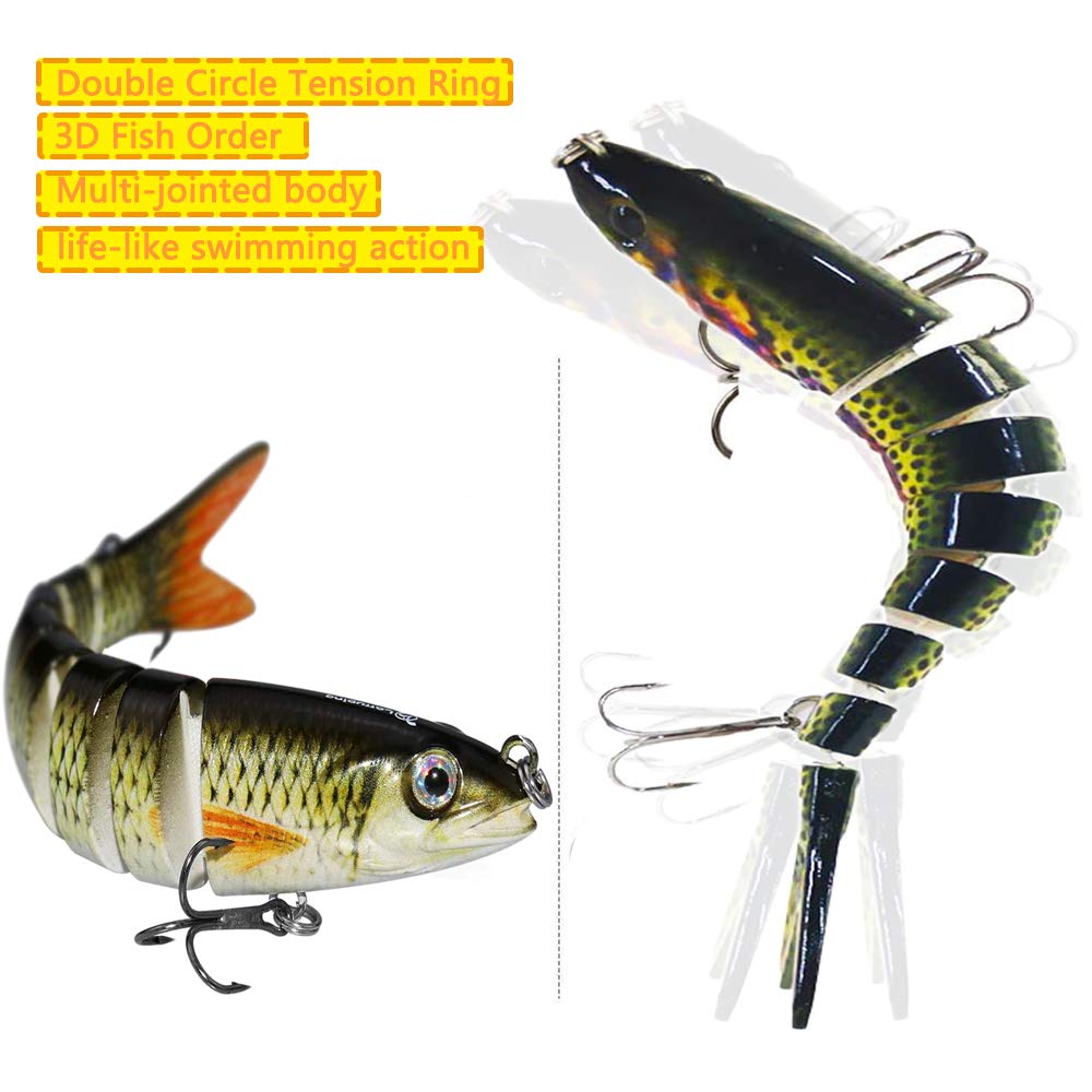 PANNELLO DA PESCA a lunga durata wobbler esca per persico pezzo di