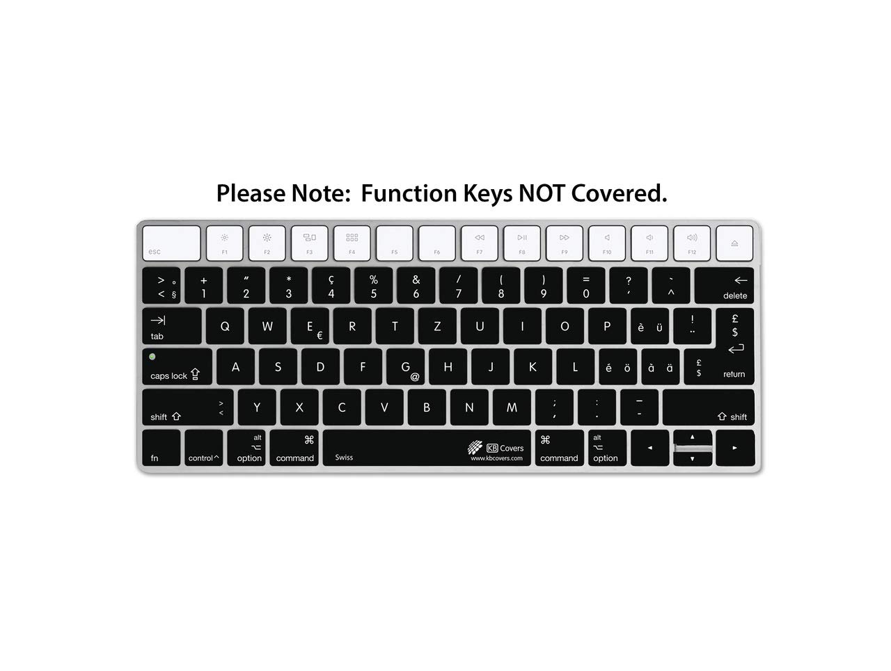 KB Covers GER-MTB-DE QWERTZ Layout German Keyboard Cover for