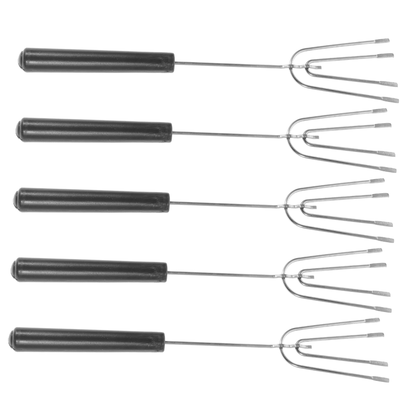 Garneck Stainless Steel Chocolate Dipping Fork Set of 5 Essential Baking Decorating Non-slip Handle Ideal for Fondue