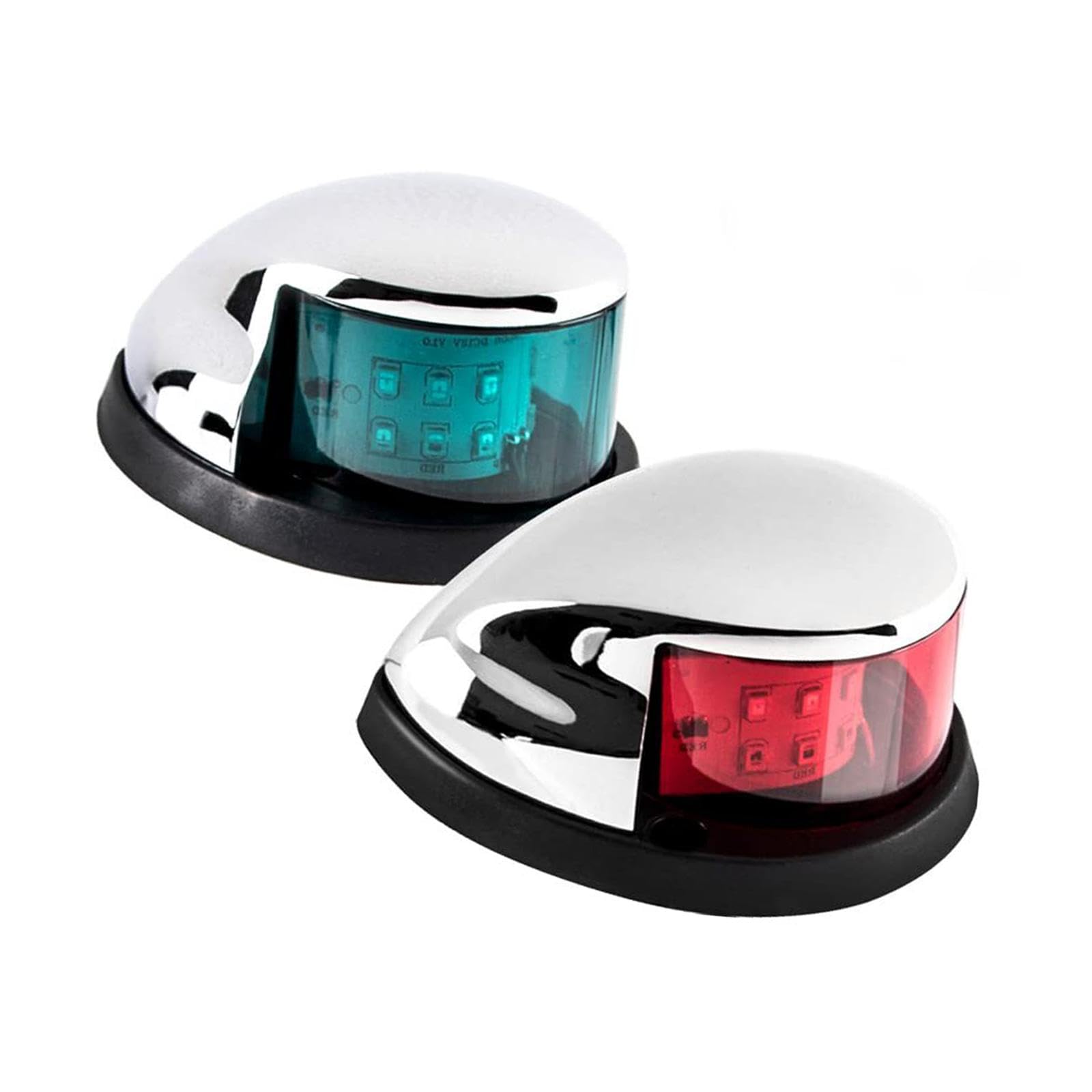 2 Pièces Feux de Navigation pour Bateau Feu de Mouillage Lampe D'Avertissement et Lumière de Signalisation avec Technologie Del Adapté pour La Sécuri