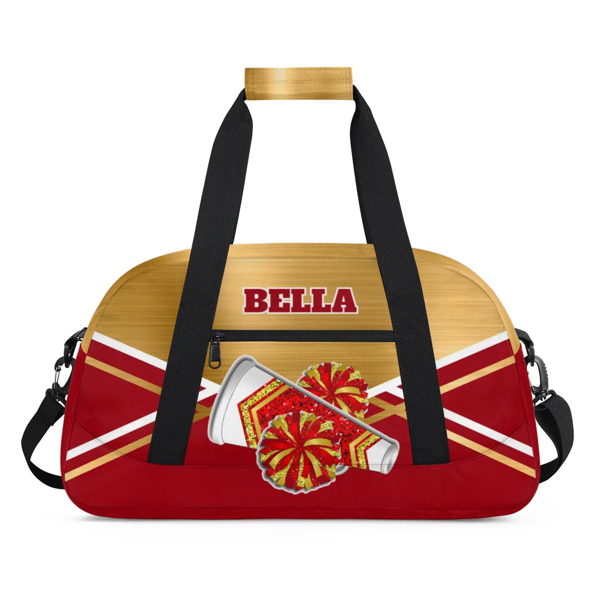 Personalized Cheerleader Bag Dance Bag for Girl, Custom Team Bag Gymnastics Bag Sport Duffel Bag, Weekender Bags Travel Duffel Bag for Cheer Team Red