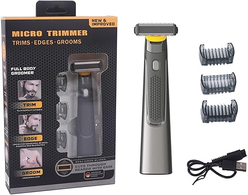Miniatura 1 de Afeitadoras de papel de aluminio para hombre, afeitadora eléctrica híbrida y recortadora de barba para hombres con peine facial 4 en 1 y kit de