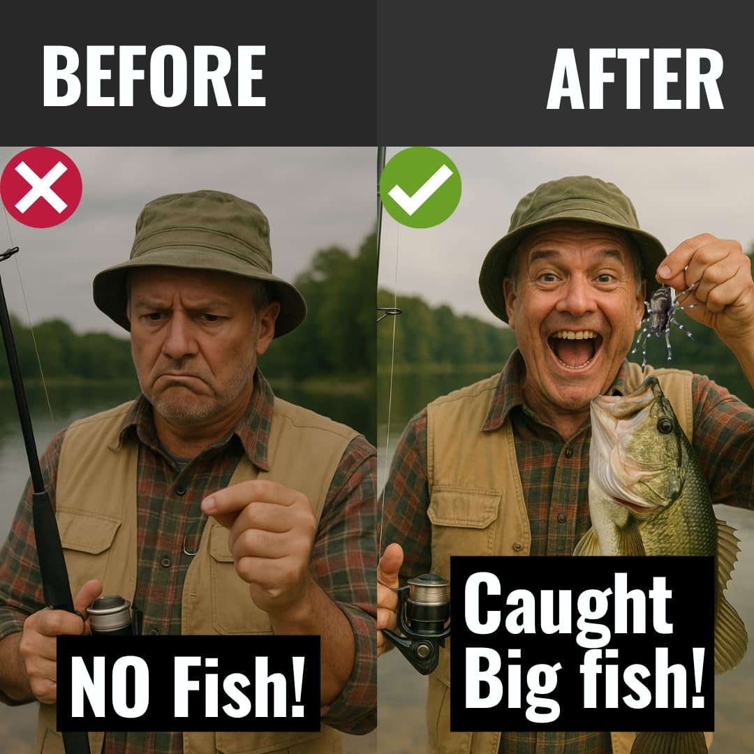 LUNKERHUNT Señuelos de pesca de agua superior | Cebos para pesca de lubina | Cebo de pesca realista con faldas resistentes | Señuelos de pesca de lubina sin malas hierbas para agua dulce y agua salada