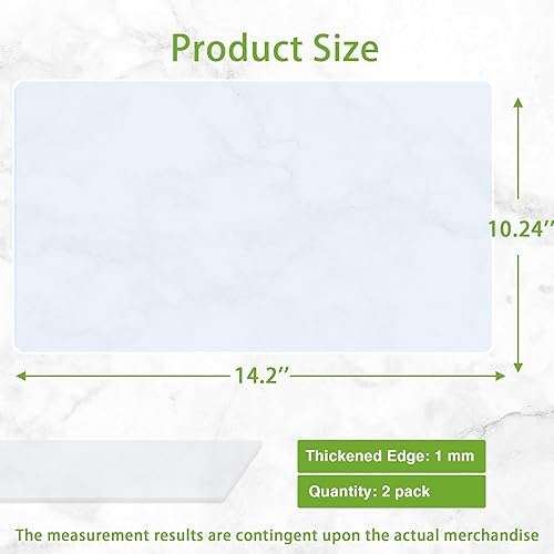 Miniatura 9 de Tapete de silicona transparente para encimera de cocina, 10.24 x 14.2 pulgadas (0.039 in), forro protector de encimera antideslizante, tapete
