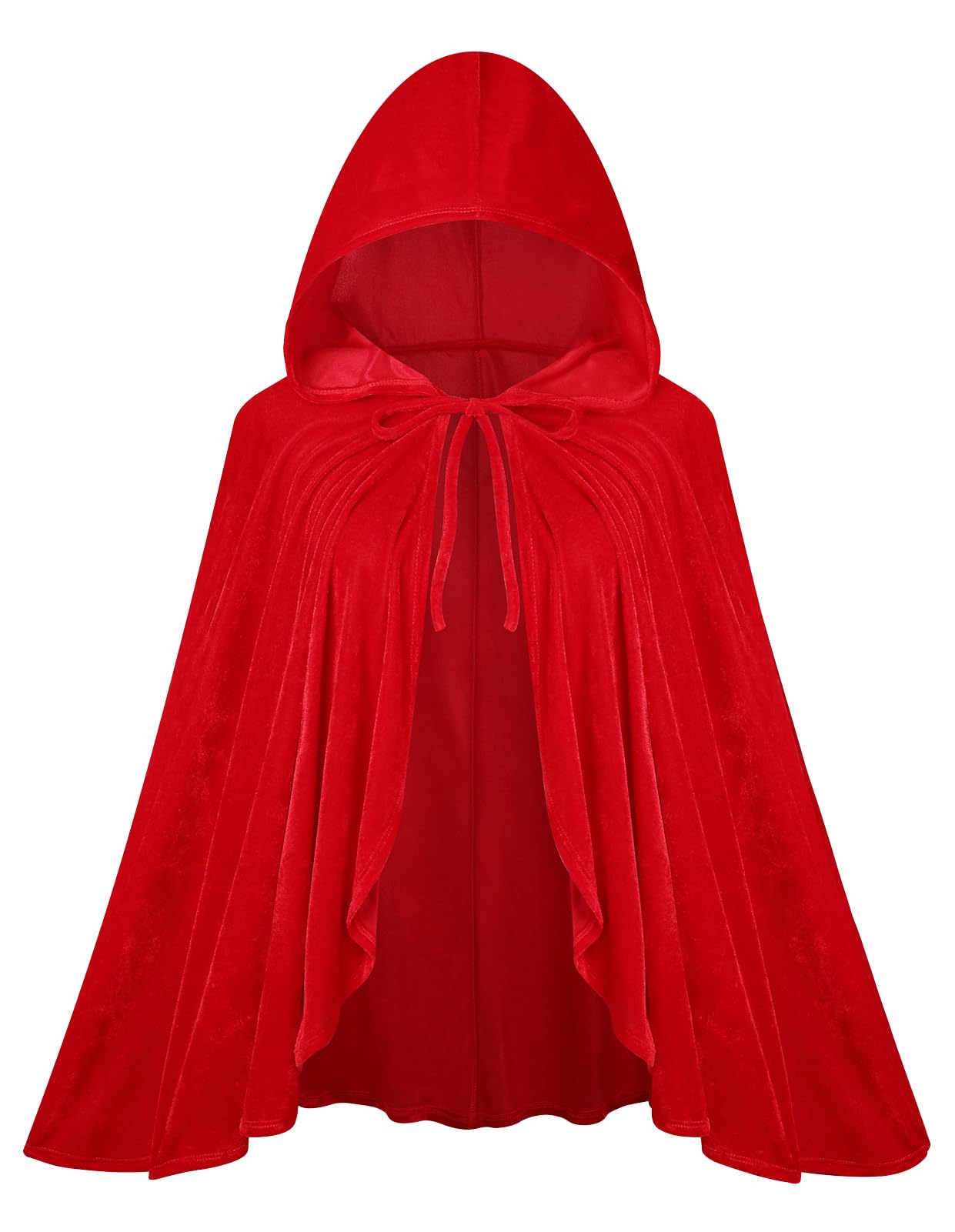 Colorful House Velvet Red Riding Hooded Velvet Cloak Halloween Christmas Cosplay Party Fancy Cape