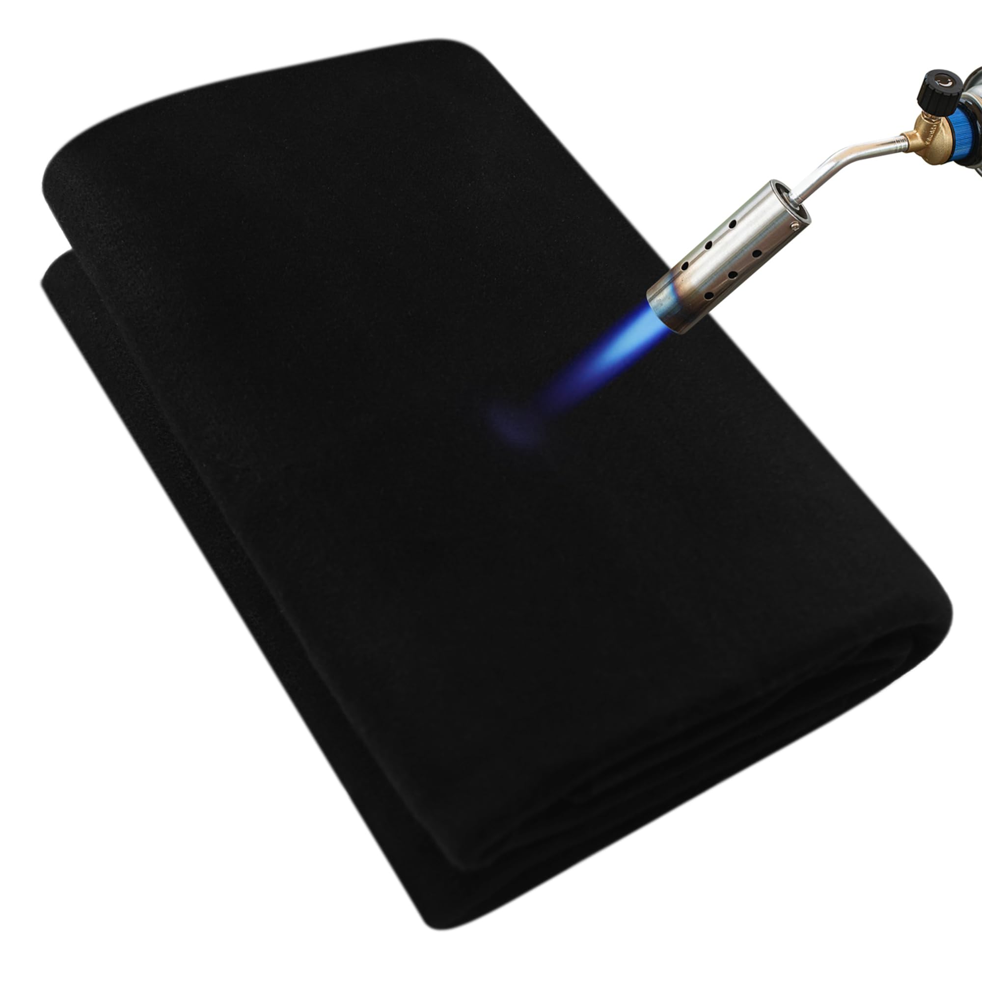 Welding Blanket Fireproof 40x40 Inch – Matace Carbon Felt Soldering Mat &amp; Pad, 5mm Flame Retardant Fabric, Heat Shield for Brazing, Automotive Repair, Grill &amp; Smoker, HVAC Plumbing, Black