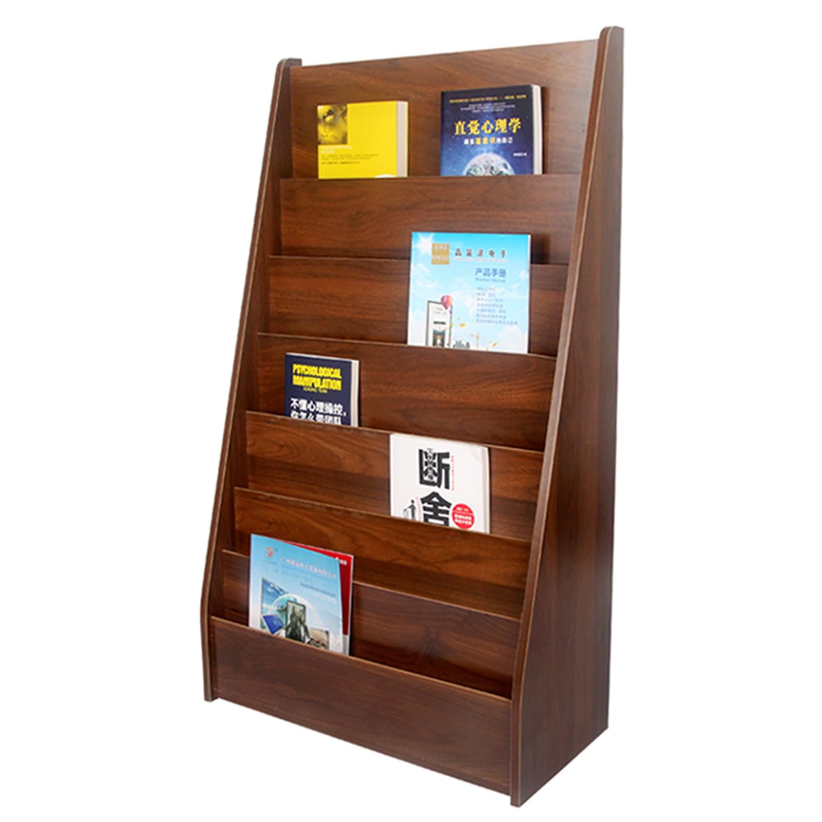 Subsequence × SHOKKI Magazine Stand LBAawxe Magazine Rack Multi Floor Magazine Rack, Wooden, Business