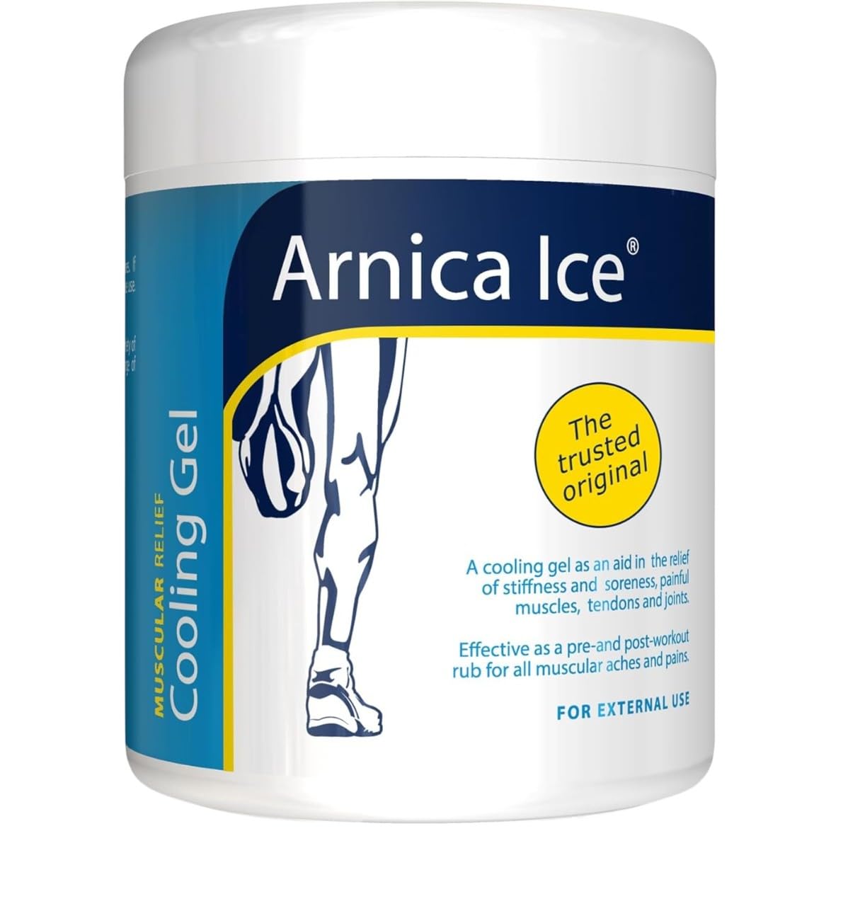 Arnica Ice Muscular Relief Cooling Gel 475ml | Aids Relief of Sore Muscles, Tendons & Joints | Pre & Post Workout Use