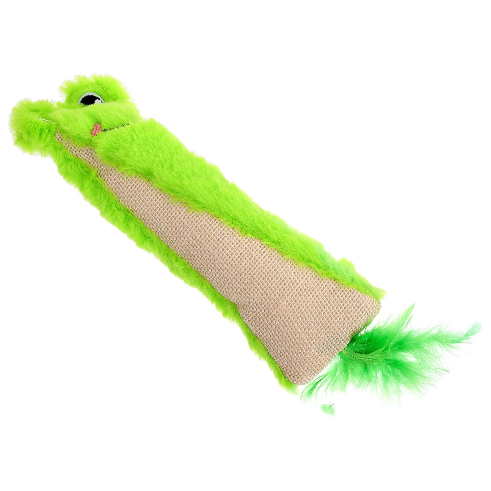 Jouet à Herbe à Chat pour Chaton Souris Peluche Interactive avec Papier Froissé Jouet Masticable pour Chats Intérieurs