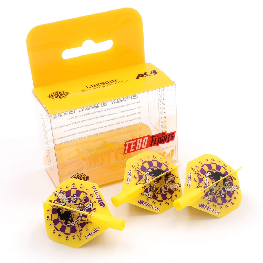 CUESOUL TERO AK4 Dart Flights standard Shape with attractive pattern, Set of 3 pcs โ image 1