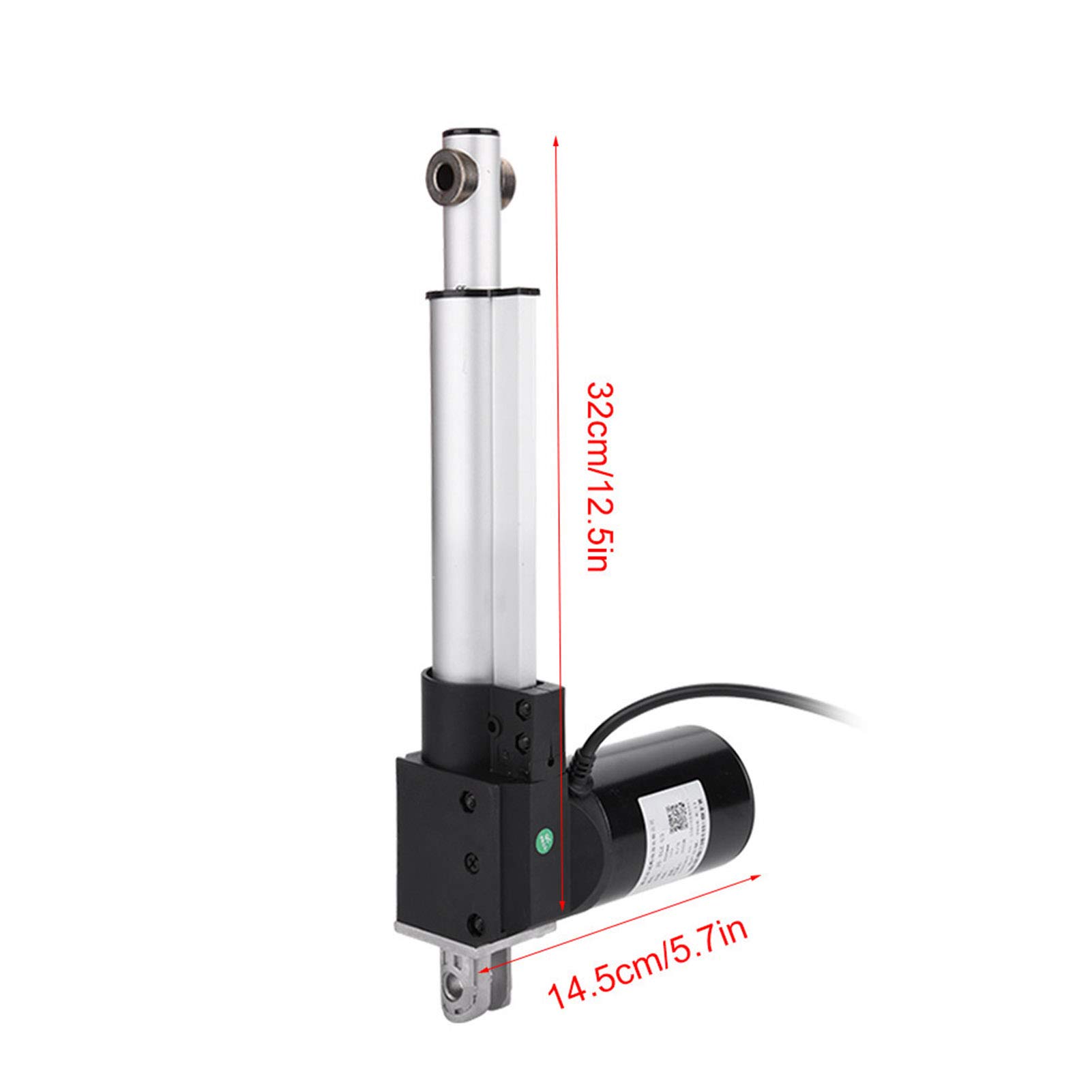 Actionneur linéaire électrique DC 12 V Force 6000N Course de Levage maximale Support de Moteur électrique étanche actionneur linéaire à Fonctions Multiples(100mm)