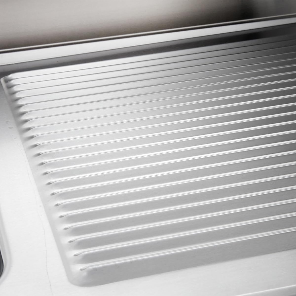 GastroHero Lavello da 100 x 60 cm, in acciaio inox, con lavello sinistro, in acciaio inox con base