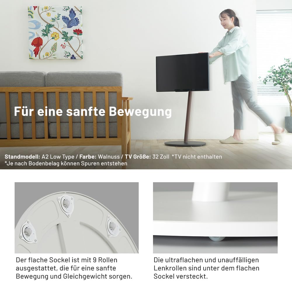 WALL A2 Low Type | Japanischer Rollender, Verschiebbarer und