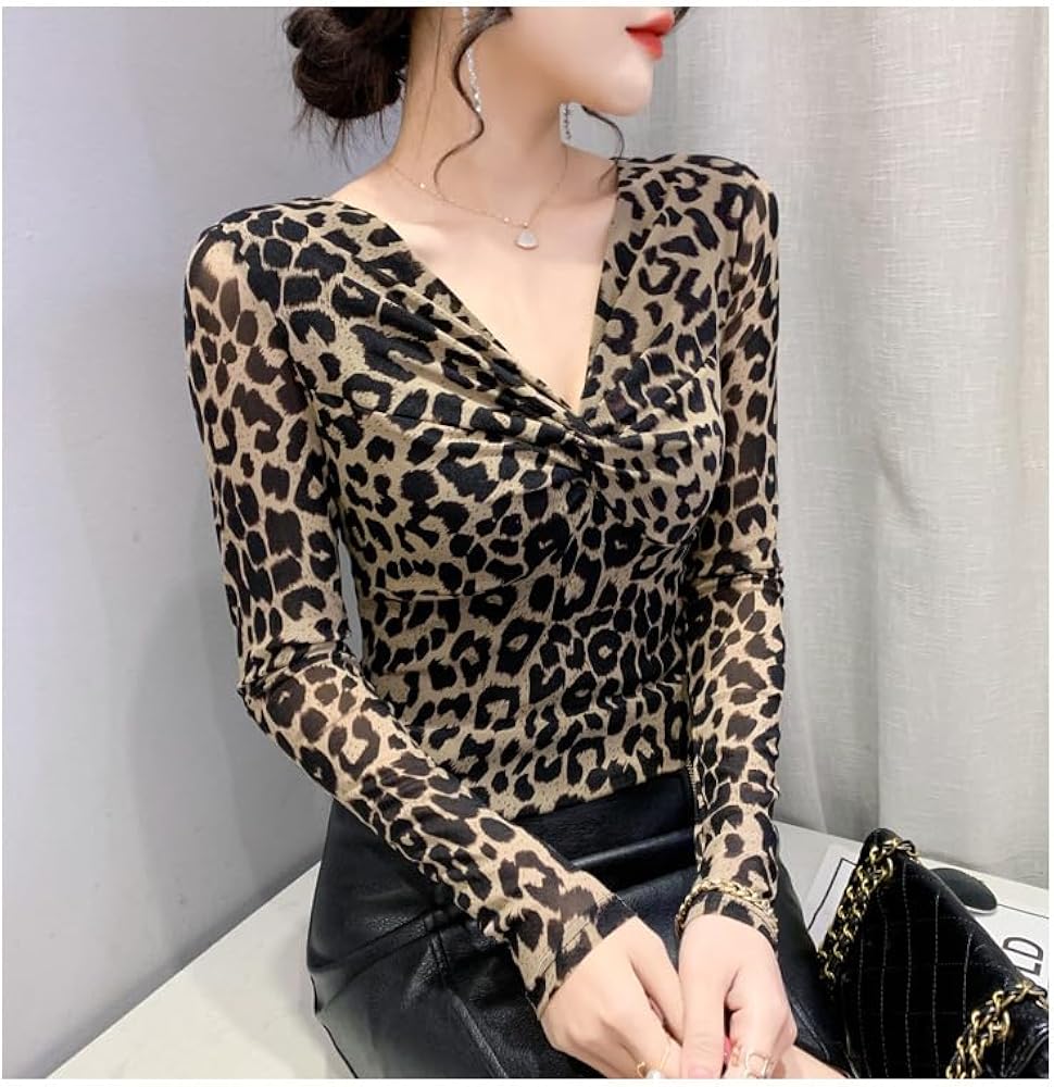 Amazon.co.jp: [満天屋] 秋春 社交ダンス衣装 ダンスウェア レオパード