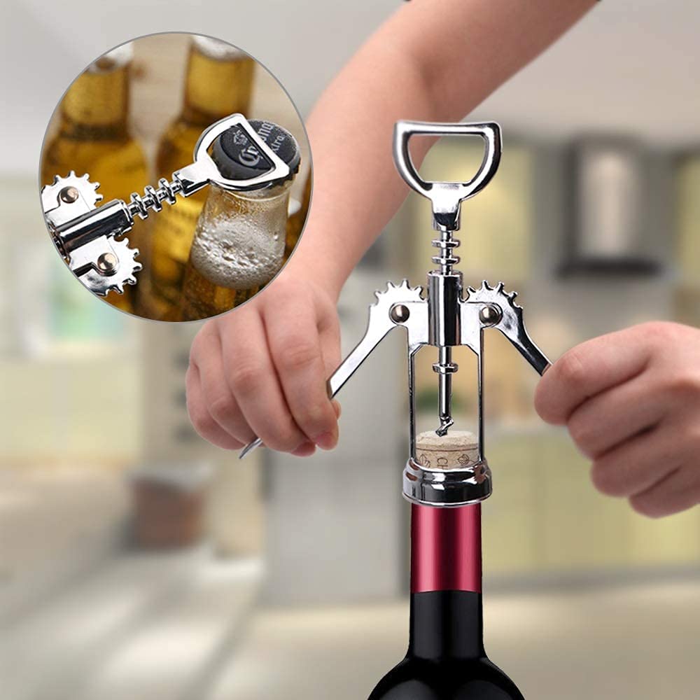 Weinöffner Korkenzieher Multifunktionales Barwerkzeug - Handliches Küchenzubehör für müheloses Flaschenöffnen