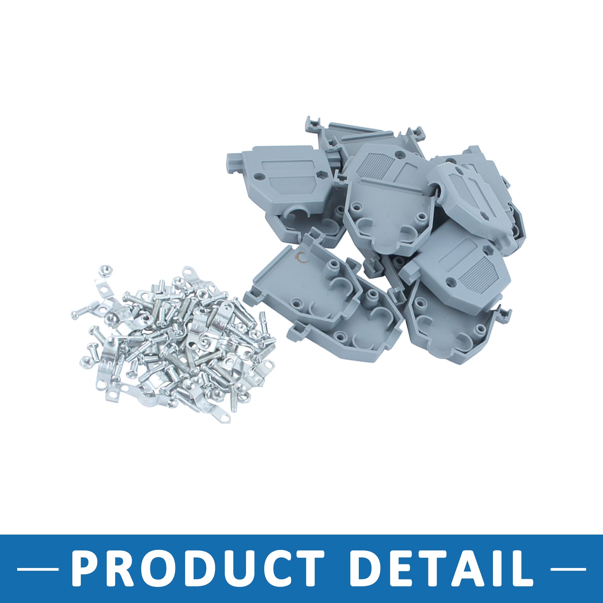 A ABSOPRO Serial Port D-Sub DB25 Hood Copertura Alloggiamento Custodia Plastica (Set da 10)
