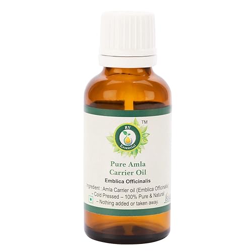 R V Essential Aceite de Amla Puro 1.0 fl oz (1.01oz)- Emblica Officinalis (serie de hierbas raras 100% puras y naturales) R V Essential Aceite de Amla Puro 1.0 fl oz (1.01oz)- Emblica Officinalis (serie de hierbas raras 100% puras y naturales)