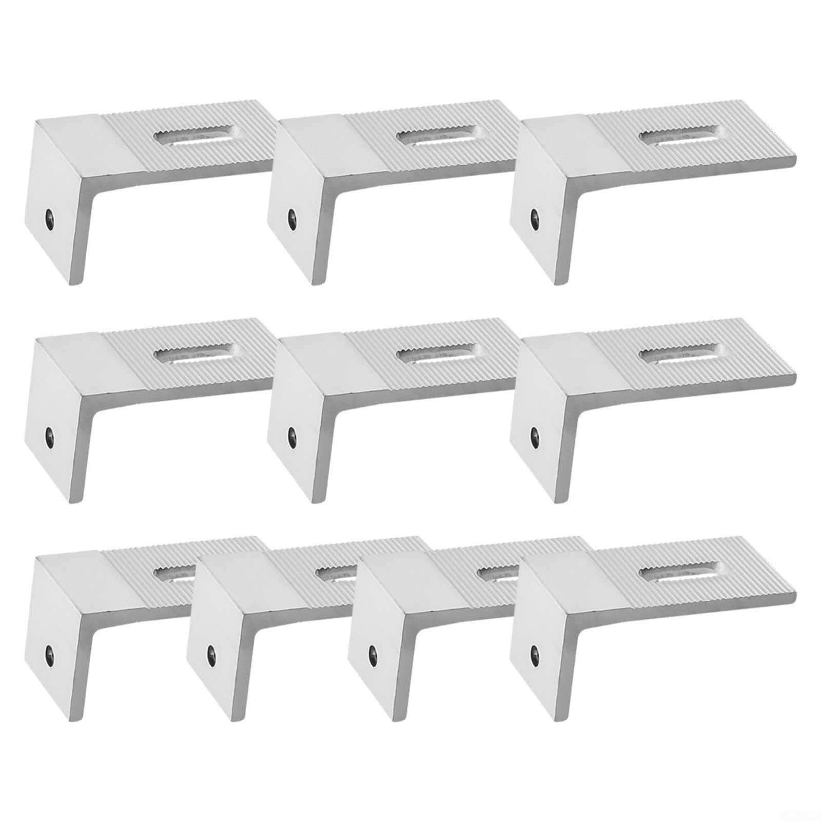 Supports Z De Montage De Panneaux Solaires 8Pcs Avec écrous Et Boulons Pour Le Mur De Bateau De Camping Car Rv Et Autres Installations De Toit Hors Ceinture