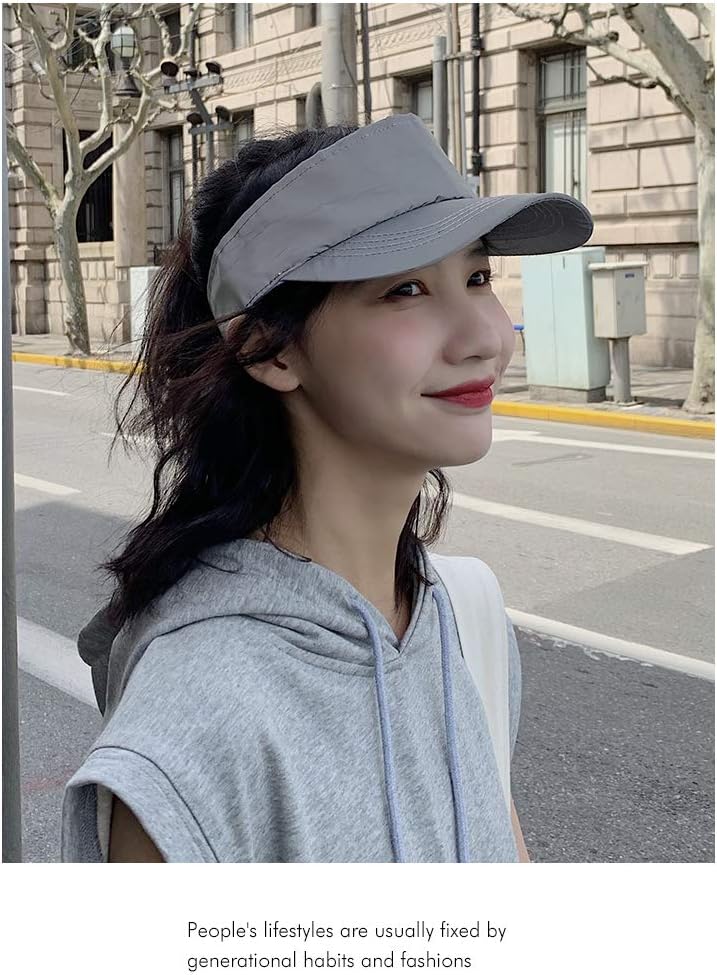 PAODIKUAI Men and Women Night Reflective Hat Runner Cap Visor Bucket Hat Flash Rave Festival Boonie Cap (Visor) - Image 5