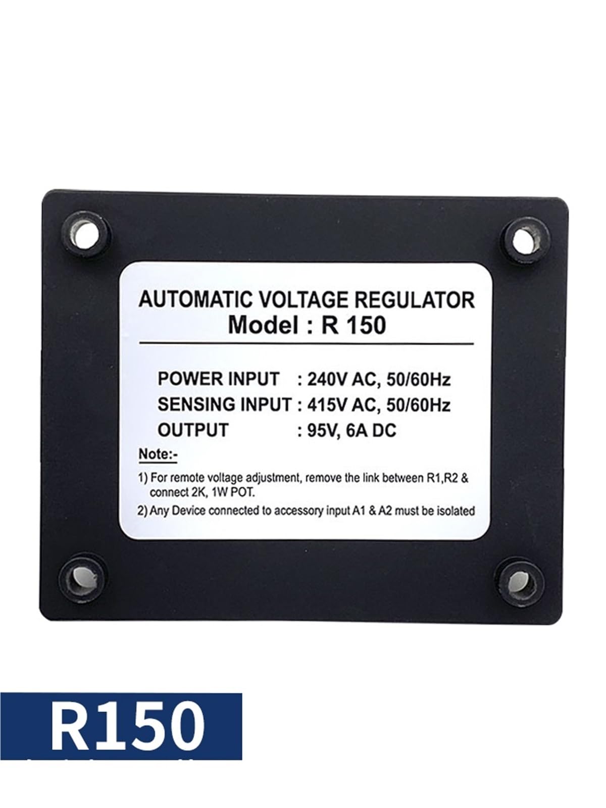 1 pz R150 regolatore di tensione regolatore di tensione automatico generatore di eccitazione brushless diesel regolatore di tensione AVR