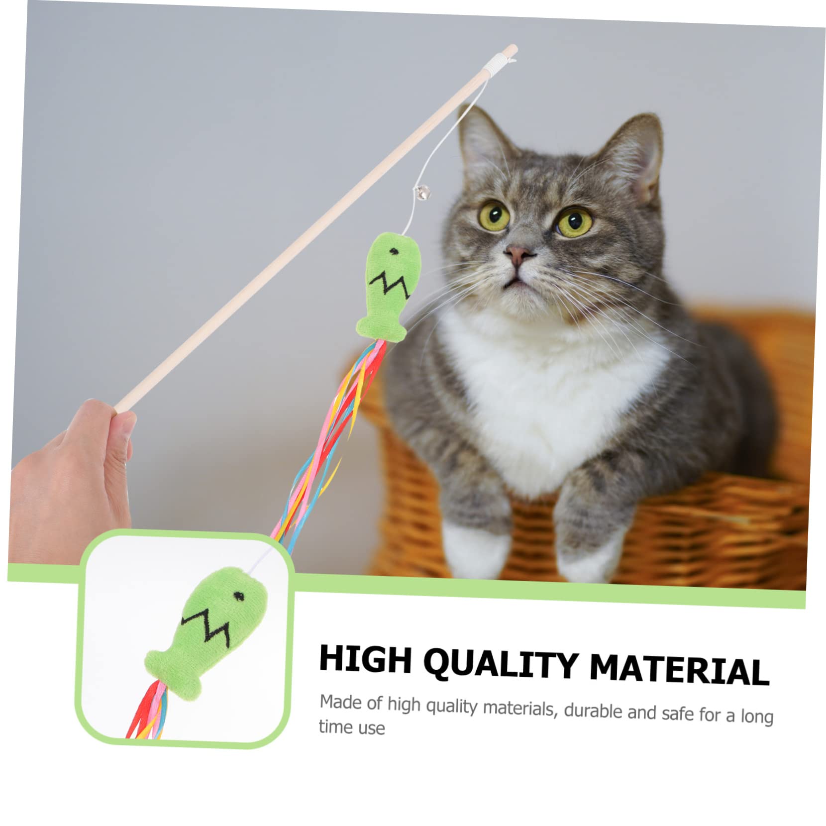 FRCOLOR 15 Piezas de Juguete de Entrenamiento Seguro para Gatos con Hierba gatera, Juguete Interactivo para Mascotas, Juguete Interactivo para Mascotas, Gatitos