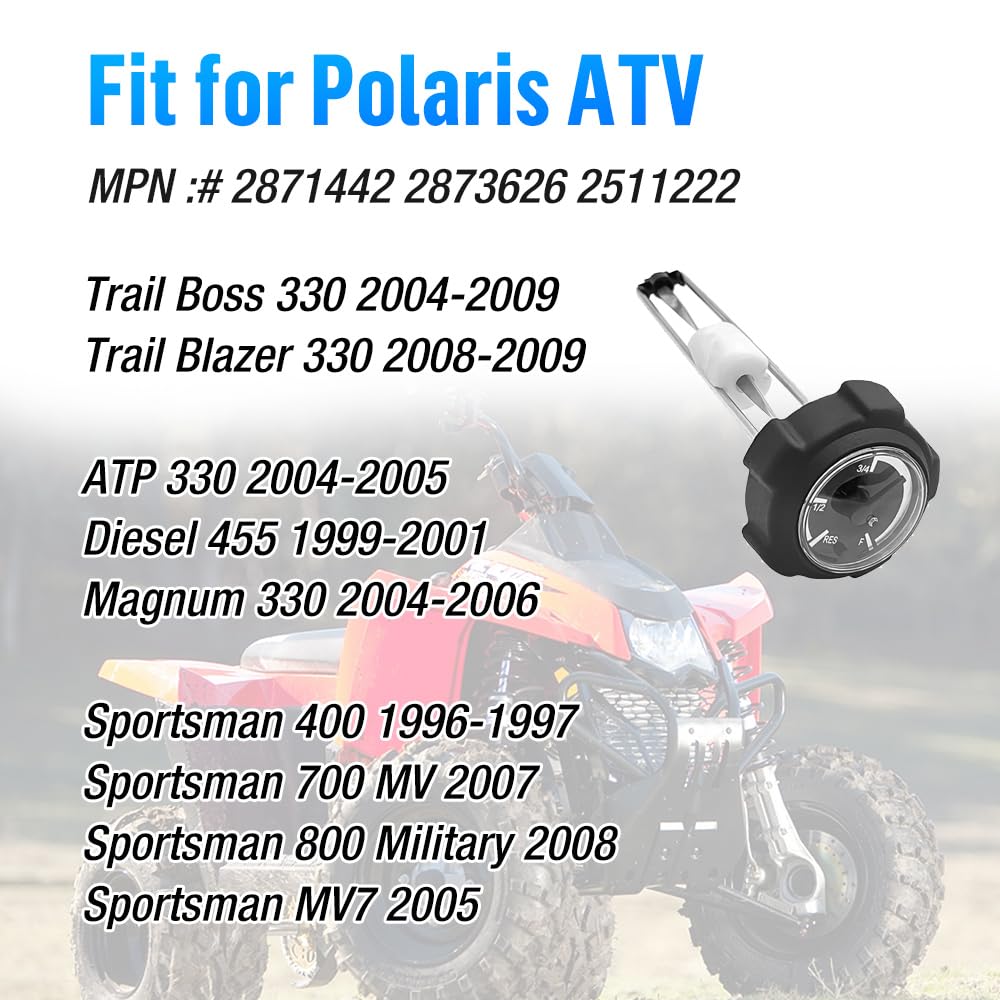 Indicatore livello carburante per Polaris Sportsman 400 Magnum Trail Blazer Trail Boss ATP 330 OEM 2871442 2873626 2511222 livello benzina Tappo serbatoio