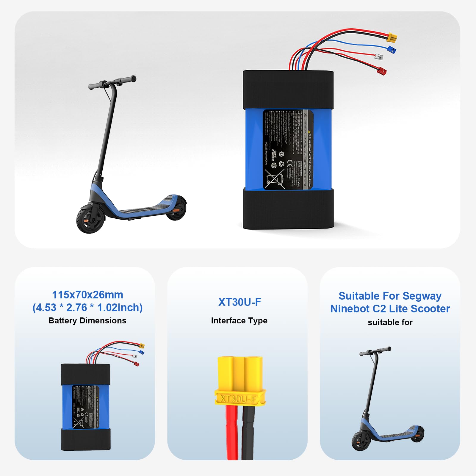 Amazon.com: MLGBDC 21.6V Electric Scooter Battery for Segway