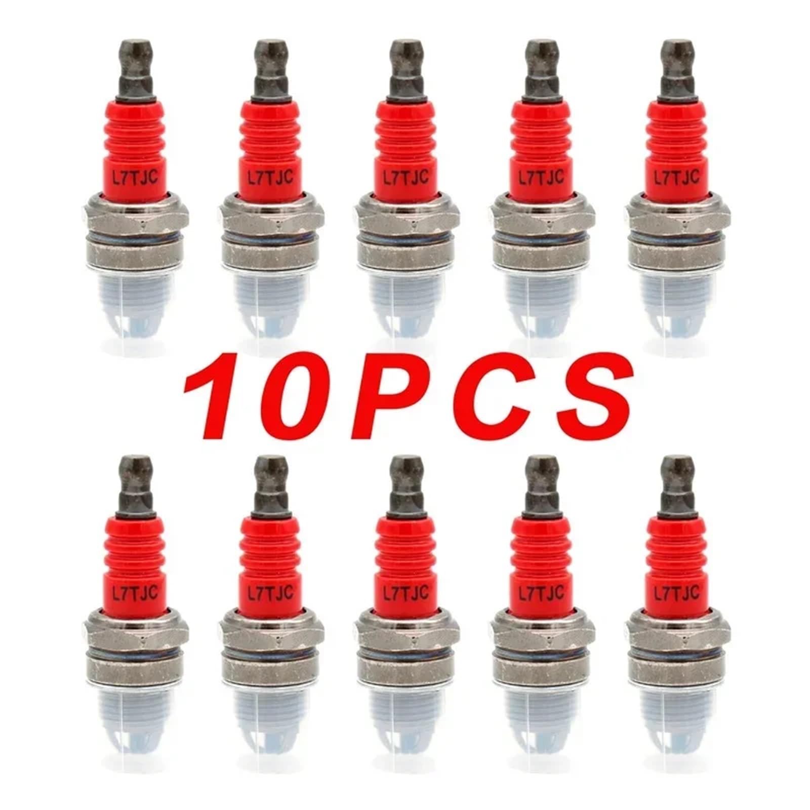 Bujía L7TJC De 10 Piezas For Motosierra Gasolina Y Desbrozadora