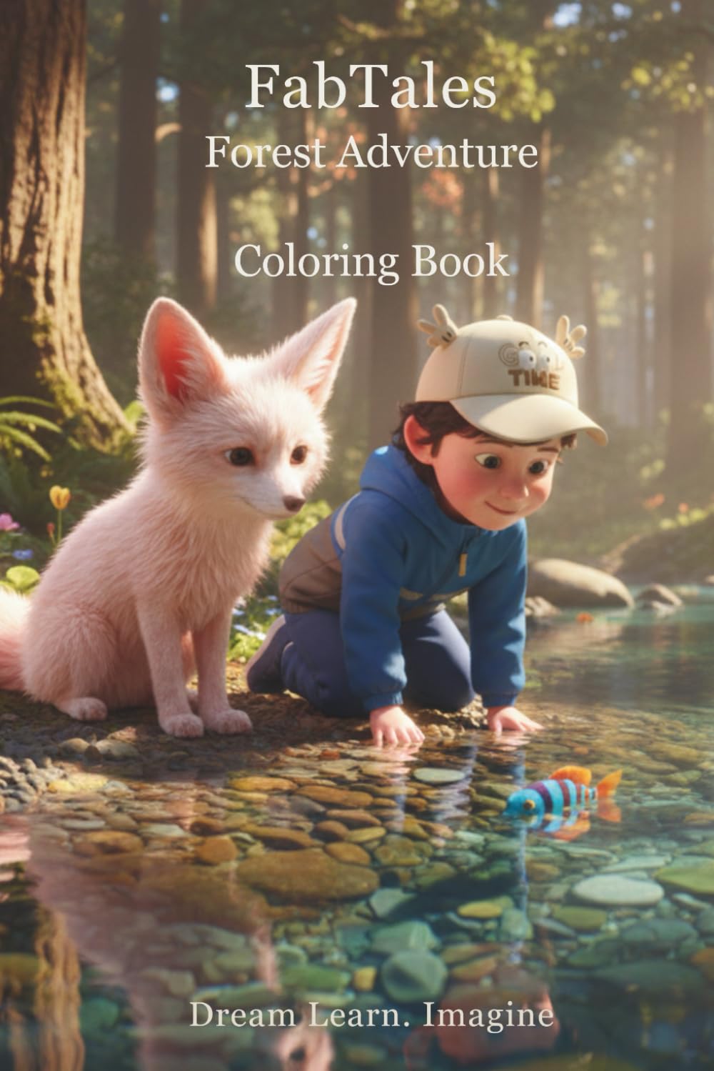 FabTales Forest Coloring Book: A Gentle Forest Coloring Adventure with Fab & Leo for Kids Ages 3–6 (FabTales Adventure coloring book)