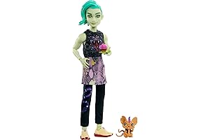 Monster High Deuce Gorgon Doll in Signature Look with Denim Snake Jacket