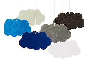 Summer-Ray Felt Clouds for Dreamy Decorations and DIY Crafts