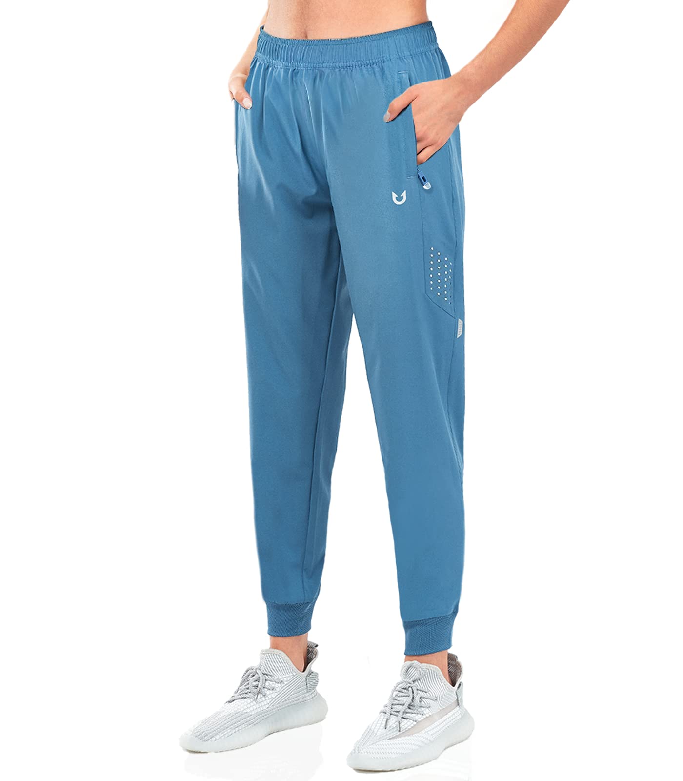 NORTHYARD Women's Running Athletic Pants Track Lightweight Joggers Workout Jogging Casual Sweatpants with Zipper Pockets