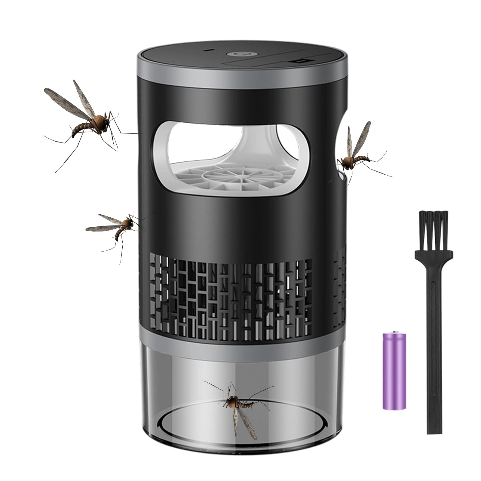 Trappola per zanzare a ultrasuoni, lampada UV ricaricabile, dispositivo USB silenzioso, senza sostanze chimiche, per interni, esterni, casa, giardino, campeggio e picnic