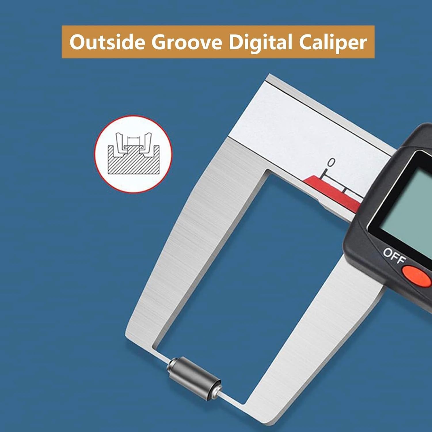 Calibrador Digital Acero Inoxidable con LCD, Puntas, 300mm/12", 300mm/12"