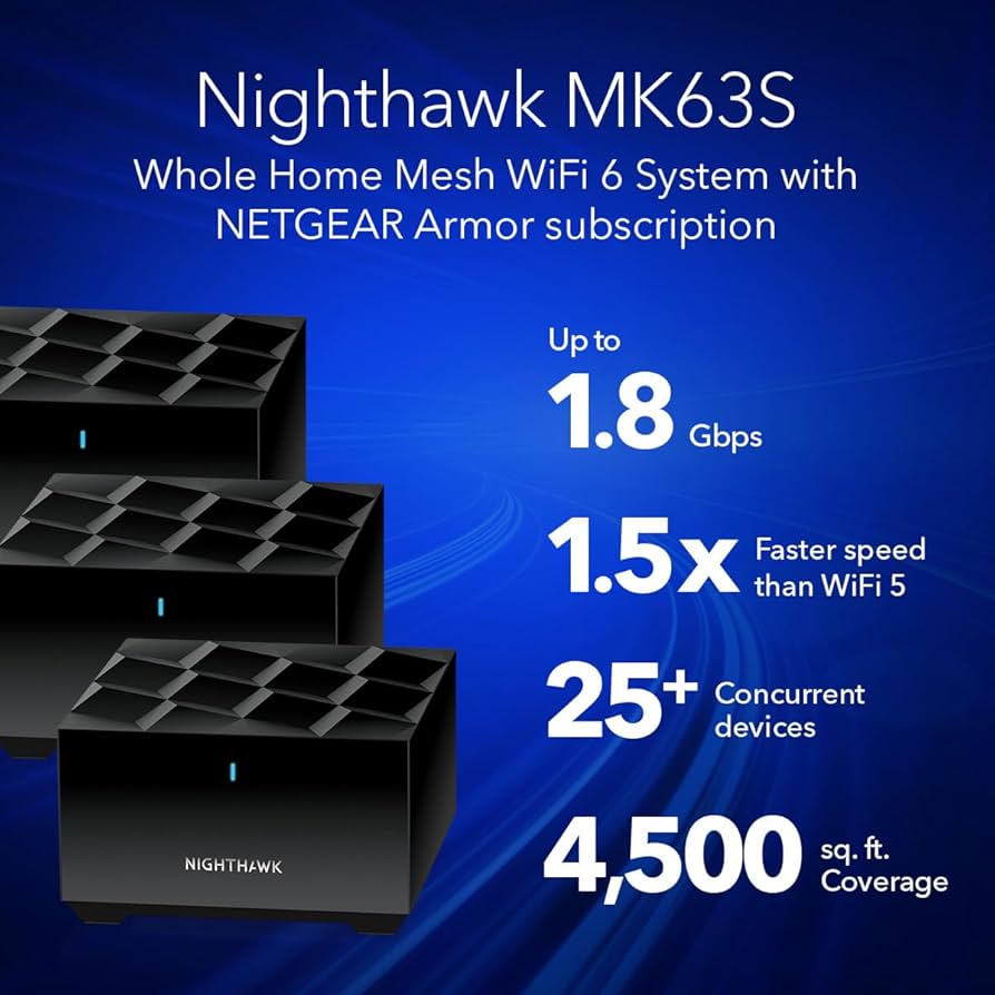 Amazon.com: NETGEAR Nighthawk Advanced Whole Home Mesh WiFi