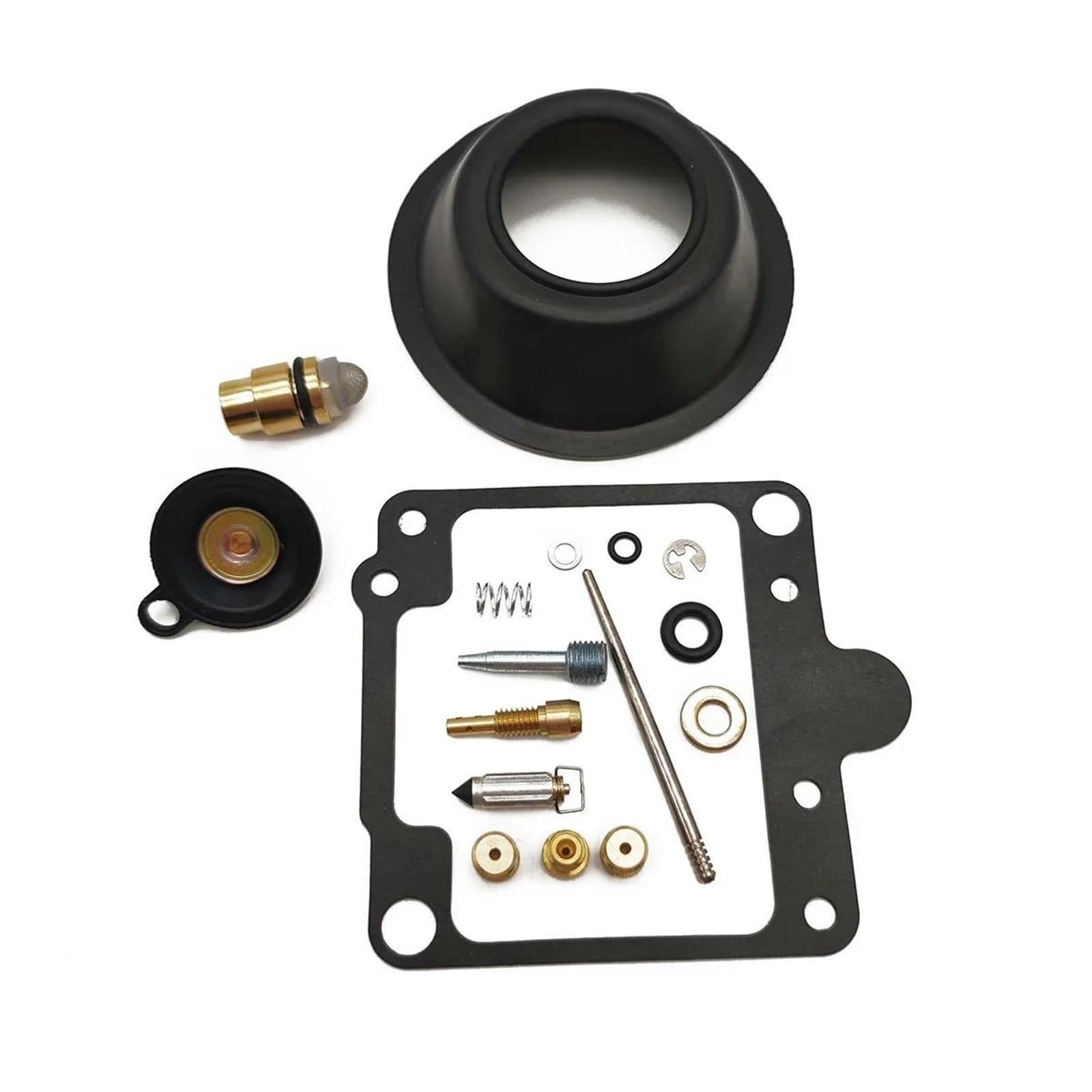 Juego De Reconstrucción Carburador Kit De Reparación Carburador Motocicleta para Yamaha XS400S SE 1980-1982 Reconstrucción Diafragma Vacío, Válvula Aguja Y Sello Corte(Conjunto 3)