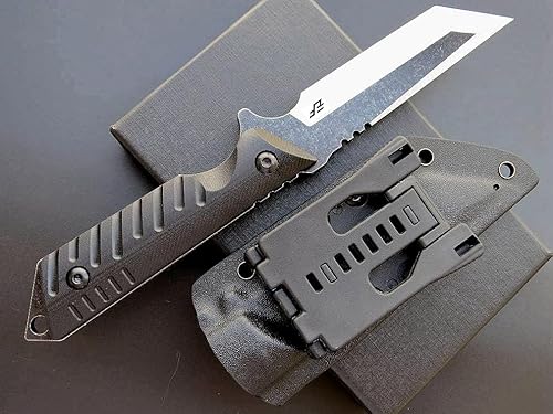 Miniatura 7 de Eafengrow EF105 KNFE Hoja fija 440C Hoja de acero inoxidable G10 Mango Heavy Duty Cuchillos fijos EDC Cuchillo táctico para senderismo al aire libre