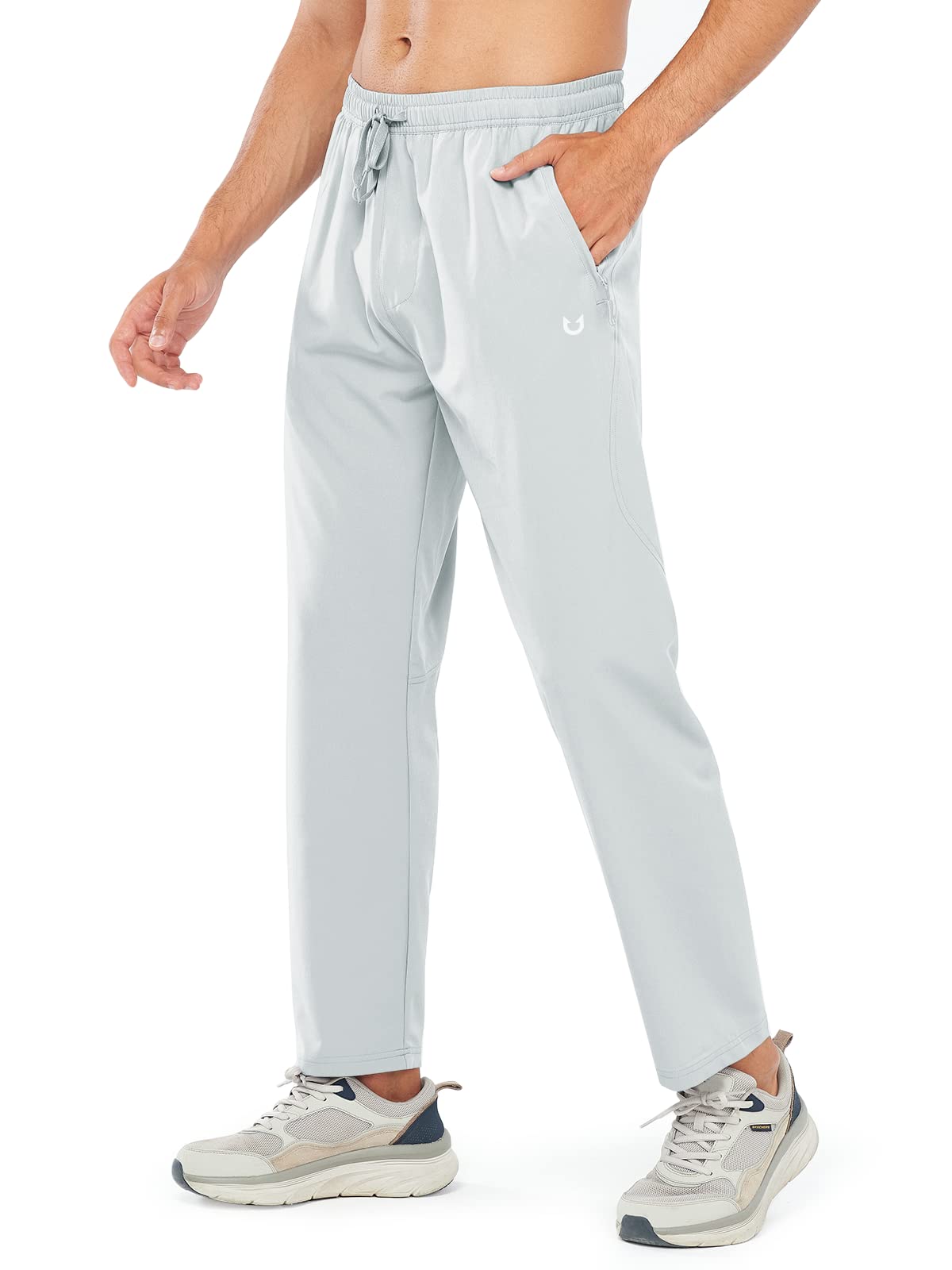 NORTHYARD Men's Athletic Running Joggers Workout Gym Pants Lightweight Jogging Track Casual Pant with Zipper Pockets