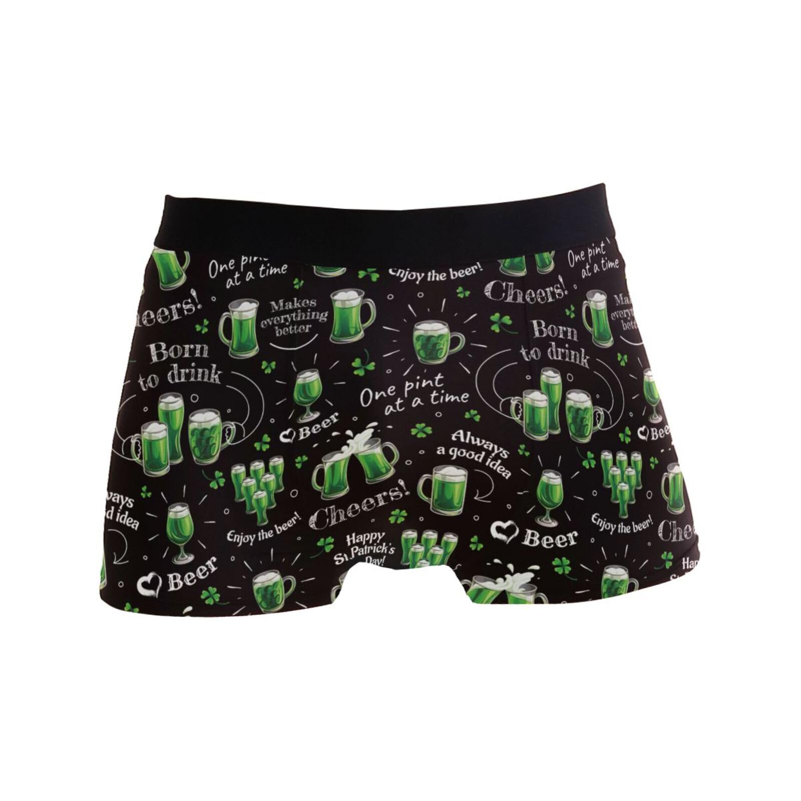 peiyeety Saint Patrick's Day Beer Mens Underwear Boxer Briefs